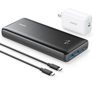 Anker Power Bank, 25,600mAh Portable Charger 87W Bundle with 65W Wall Charger